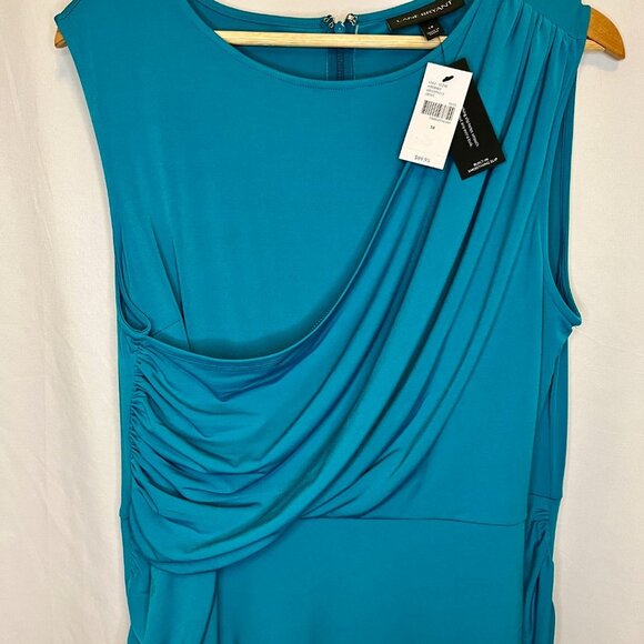 Lane Bryant Teal Blue Draped Jersey Dress - Picture 5 of 6
